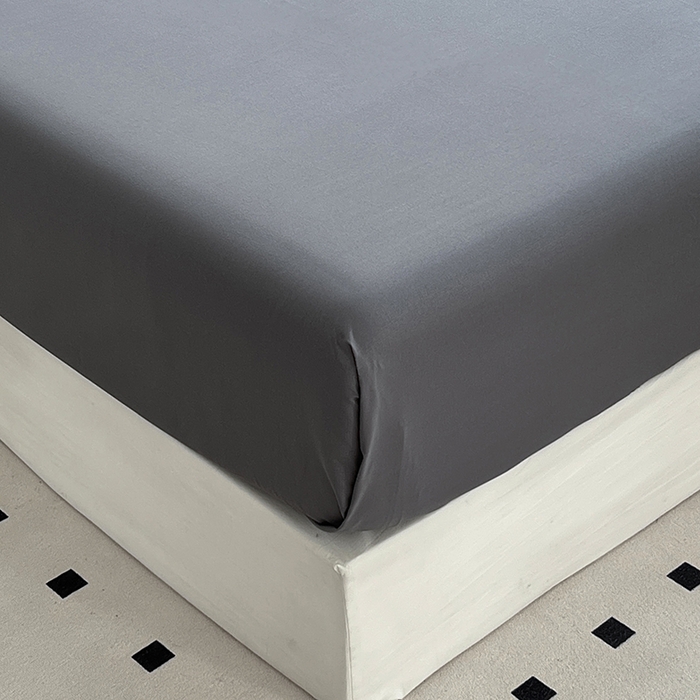 91家纺网 家纺一手货源 找家纺 啊雅家居 2025新款学生宿舍双拼磨毛被套床单床笠单品三件套四件套 浅灰加深灰