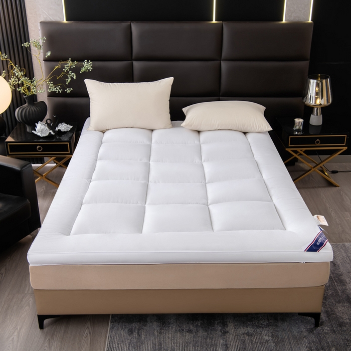 91家纺网 家纺一手货源 找家纺 瑶瑶家居2025年新款加厚羽丝绒大豆床垫（不零售，其他规格一包起定）