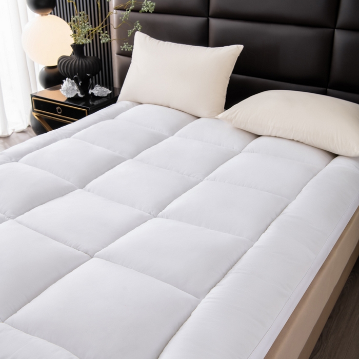 91家纺网 家纺一手货源 找家纺 瑶瑶家居2025年新款加厚羽丝绒大豆床垫（不零售，其他规格一包起定）