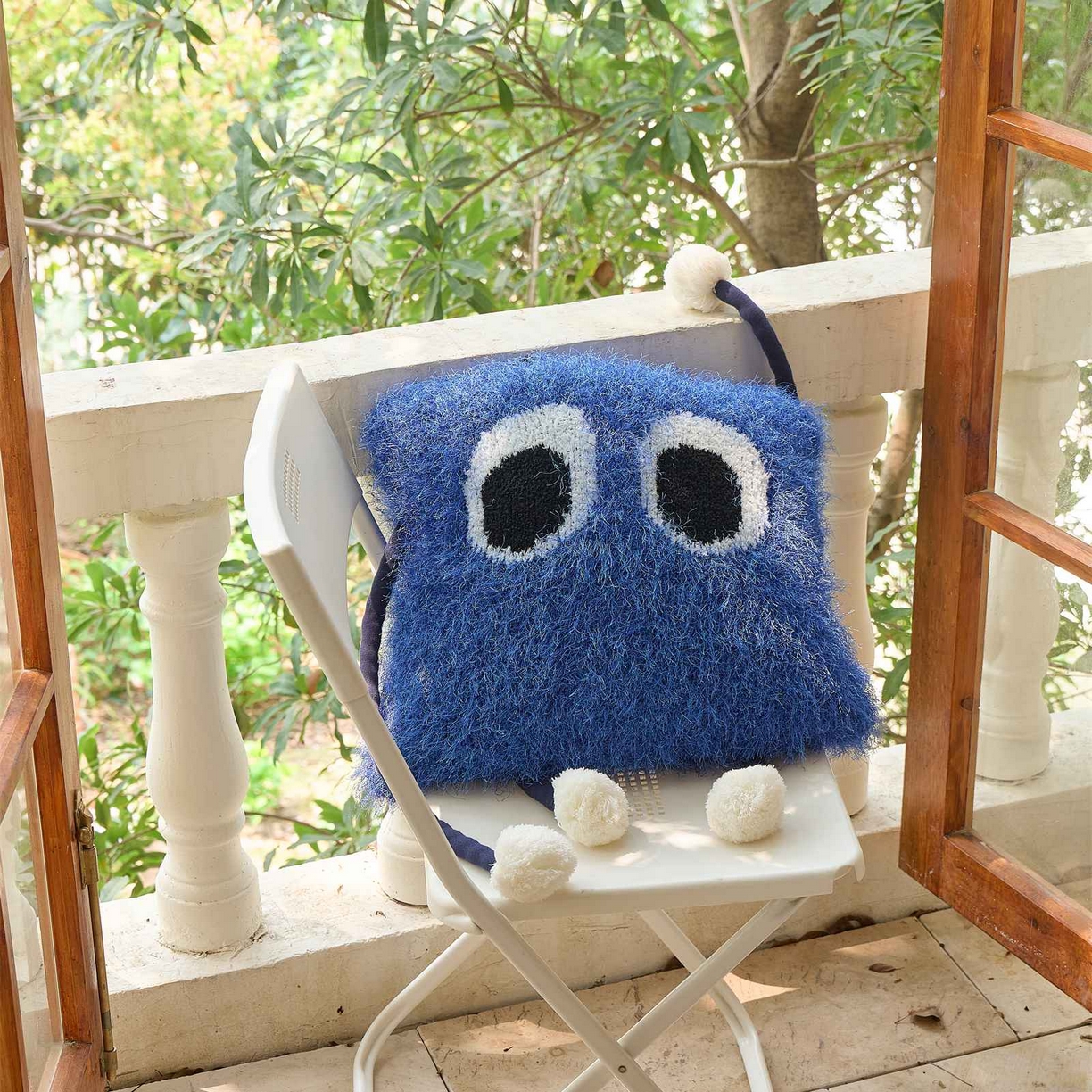 暖绵绵家纺 2025新款枕头枕芯-蓝焰 45*45cm【最低零售价：98元】 蓝焰-电兰