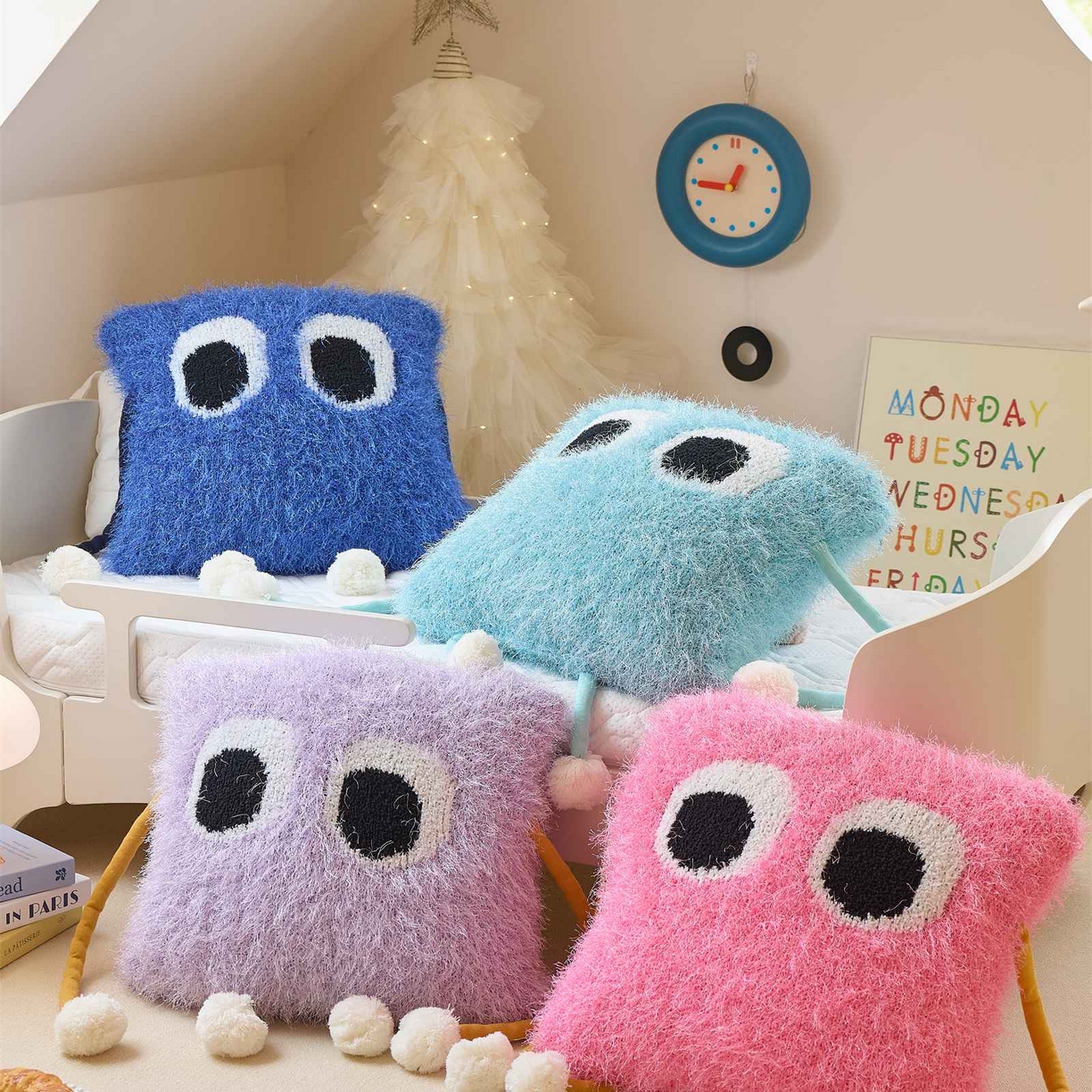 91家纺网 家纺一手货源 找家纺 暖绵绵家纺 2025新款枕头枕芯-蓝焰 45*45cm【最低零售价：98元】 蓝焰-组合图