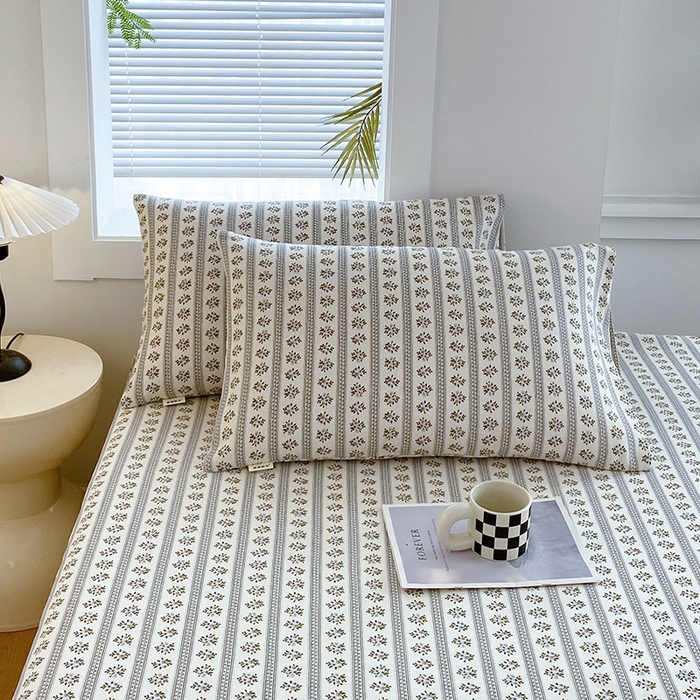 91家纺网 家纺一手货源 找家纺 （总）爱彼家纺 2025夏季古艺原棉老粗布床单三件套凉席-系列五