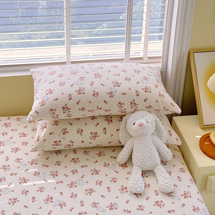 91家纺网 家纺一手货源 找家纺 爱彼家纺 2025夏季古艺原棉老粗布床单三件套凉席-系列五 春日撩人