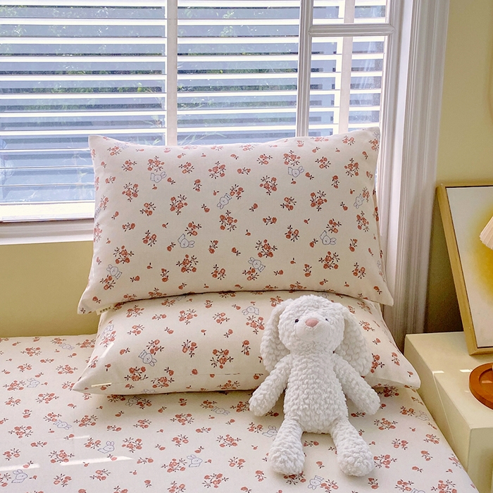 91家纺网 家纺一手货源 找家纺 爱彼家纺 2025夏季古艺原棉老粗布床单三件套凉席-系列五 春日撩人