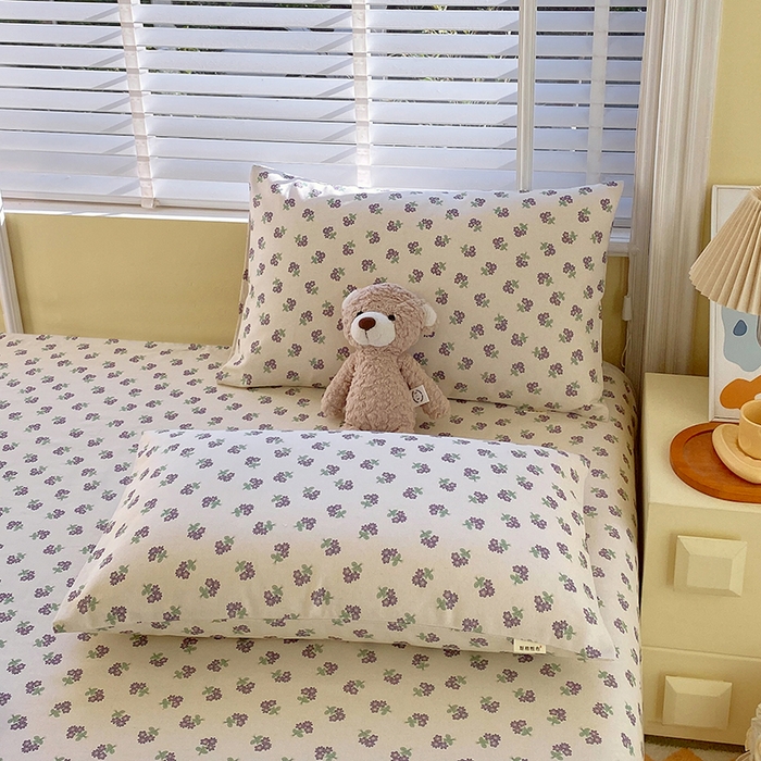 91家纺网 家纺一手货源 找家纺 爱彼家纺 2025夏季古艺原棉老粗布床单三件套凉席-系列五 栝静