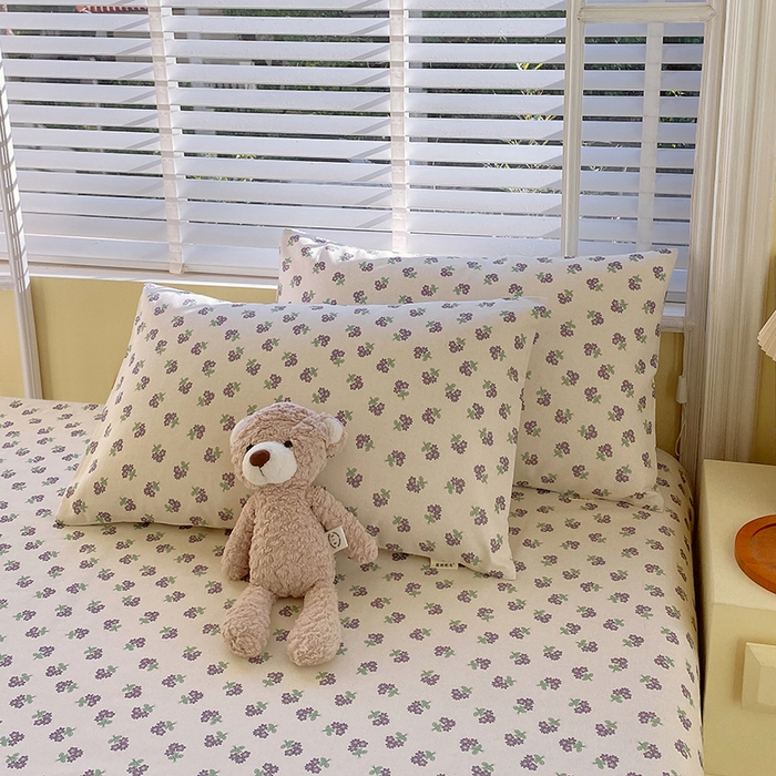 91家纺网 家纺一手货源 找家纺 爱彼家纺 2025夏季古艺原棉老粗布床单三件套凉席-系列五 栝静