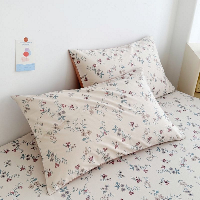 91家纺网 家纺一手货源 找家纺 柠馨 2025新款亲肤舒适全棉印花床单床笠 沐风-床笠