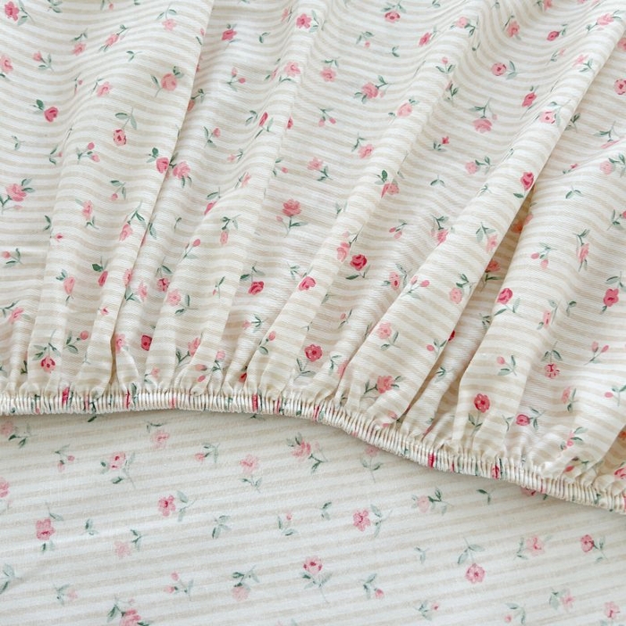 91家纺网 家纺一手货源 找家纺 柠馨 2025新款亲肤舒适全棉印花床单床笠 绮幻-床笠