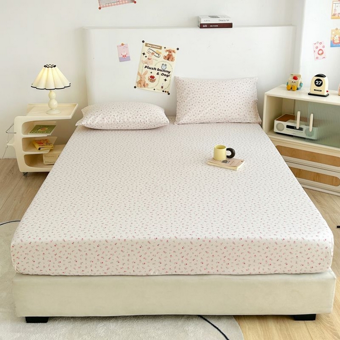 91家纺网 家纺一手货源 找家纺 柠馨 2025新款亲肤舒适全棉印花床单床笠 绮幻-床笠