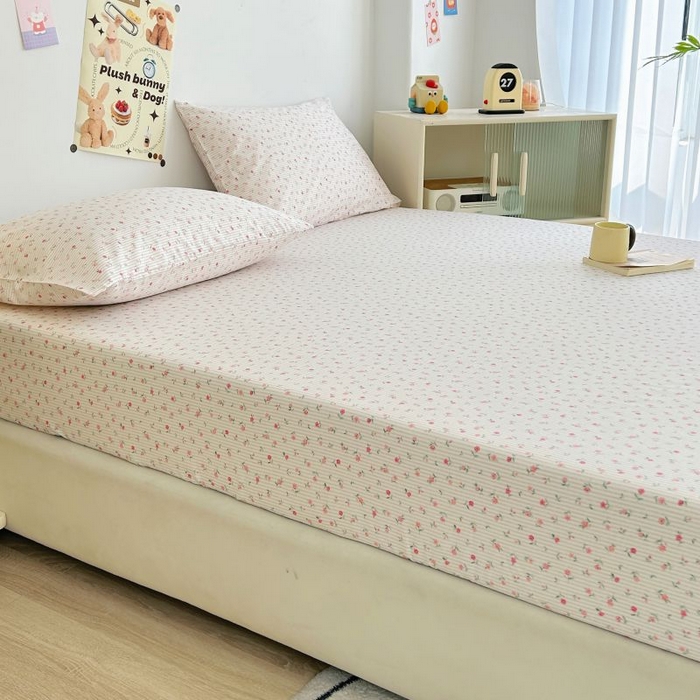 91家纺网 家纺一手货源 找家纺 柠馨 2025新款亲肤舒适全棉印花床单床笠 绮幻-床笠