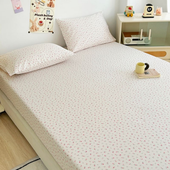 91家纺网 家纺一手货源 找家纺 柠馨 2025新款亲肤舒适全棉印花床单床笠 绮幻-床笠