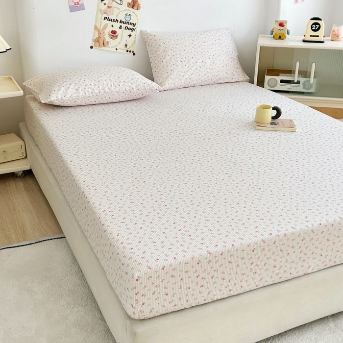 91家纺网 家纺一手货源 找家纺 柠馨 2025新款亲肤舒适全棉印花床单床笠 绮幻-床笠