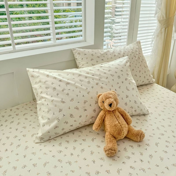 91家纺网 家纺一手货源 找家纺 柠馨 2025新款亲肤舒适全棉印花床单床笠 倾心-床笠