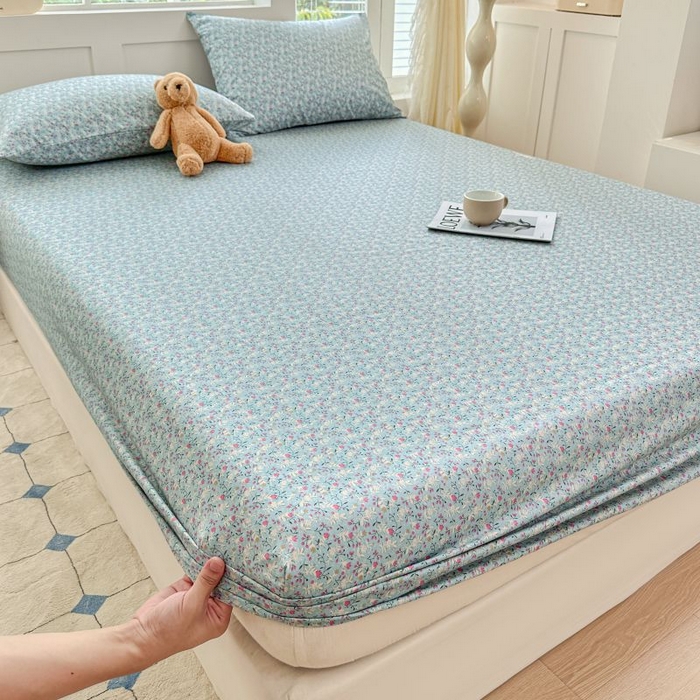 柠馨 2025新款亲肤舒适全棉印花床单床笠 如曼-床笠