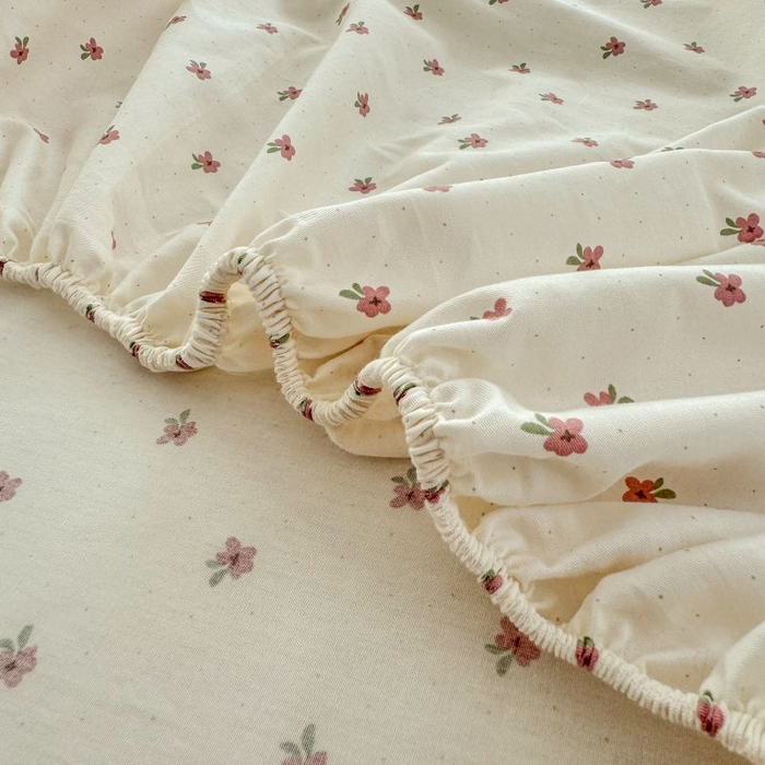 91家纺网 家纺一手货源 找家纺 柠馨 2025新款亲肤舒适全棉印花床单床笠 拾忆-床笠