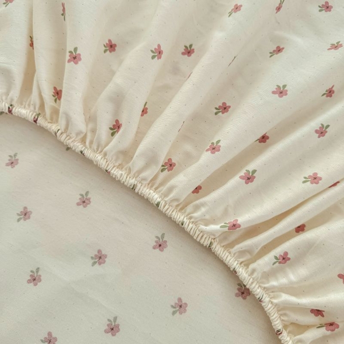 91家纺网 家纺一手货源 找家纺 柠馨 2025新款亲肤舒适全棉印花床单床笠 拾忆-床笠