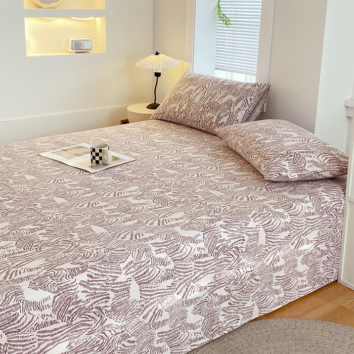 91家纺网 家纺一手货源 找家纺 （总）爱彼家纺 2025夏季新款华夫格全棉纯棉老粗床单凉席席子-系列五