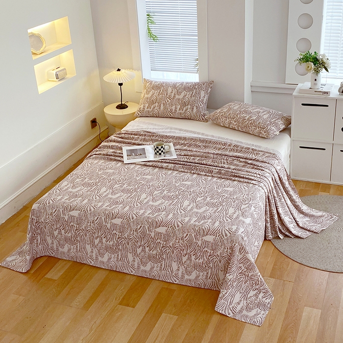 91家纺网 家纺一手货源 找家纺 （总）爱彼家纺 2025夏季新款华夫格全棉纯棉老粗床单凉席席子-系列五