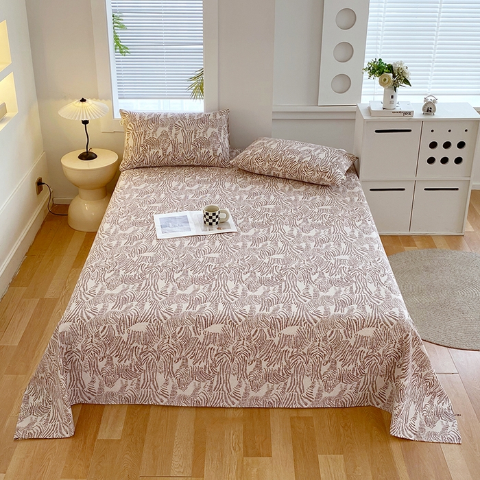 91家纺网 家纺一手货源 找家纺 爱彼家纺 2025夏季新款华夫格全棉纯棉老粗床单凉席席子-系列五 华夫格-斑马