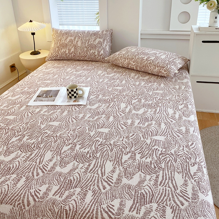 91家纺网 家纺一手货源 找家纺 爱彼家纺 2025夏季新款华夫格全棉纯棉老粗床单凉席席子-系列五 华夫格-斑马