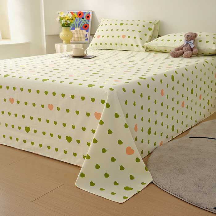 91家纺网 家纺一手货源 找家纺 爱彼家纺 2025夏季新款华夫格全棉纯棉老粗床单凉席席子-系列五 华夫格-北野爱心