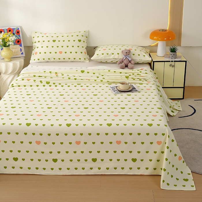 91家纺网 家纺一手货源 找家纺 爱彼家纺 2025夏季新款华夫格全棉纯棉老粗床单凉席席子-系列五 华夫格-北野爱心