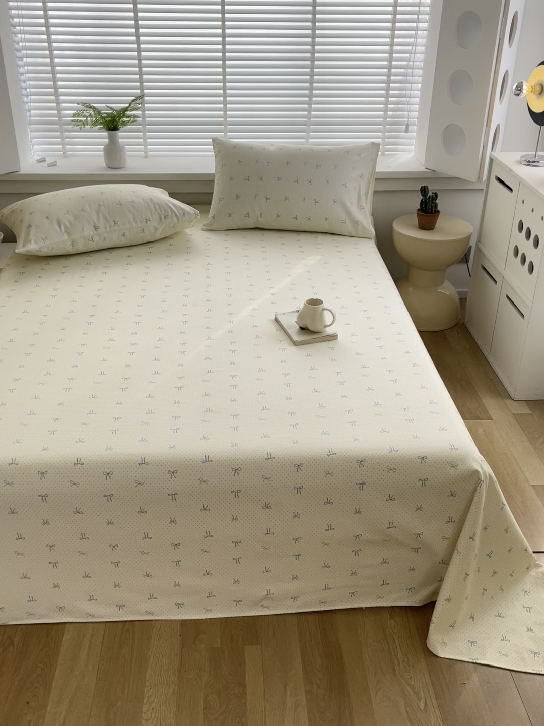 91家纺网 家纺一手货源 找家纺 爱彼家纺 2025夏季新款华夫格全棉纯棉老粗床单凉席席子-系列五 华夫格-蝴蝶结