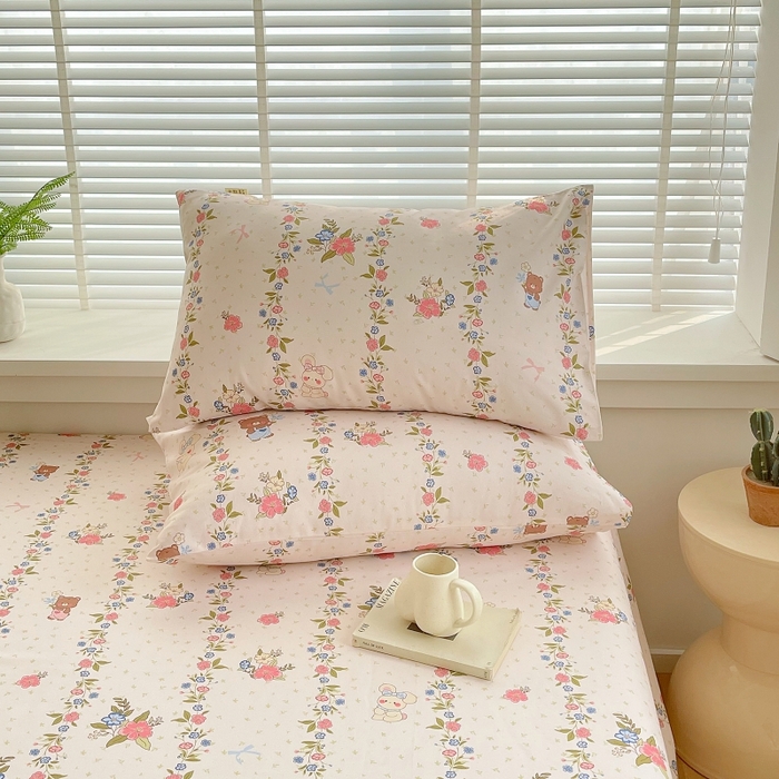 91家纺网 家纺一手货源 找家纺 爱彼家纺 2025夏季新款华夫格全棉纯棉老粗床单凉席席子-系列五 华夫格-蔷薇