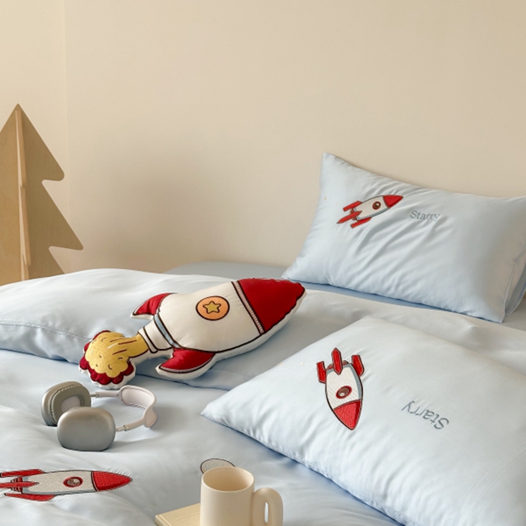 91家纺网 家纺一手货源 找家纺 （总）西西家居 2025新款LF60支奥地利兰精天丝四件套-星月计划