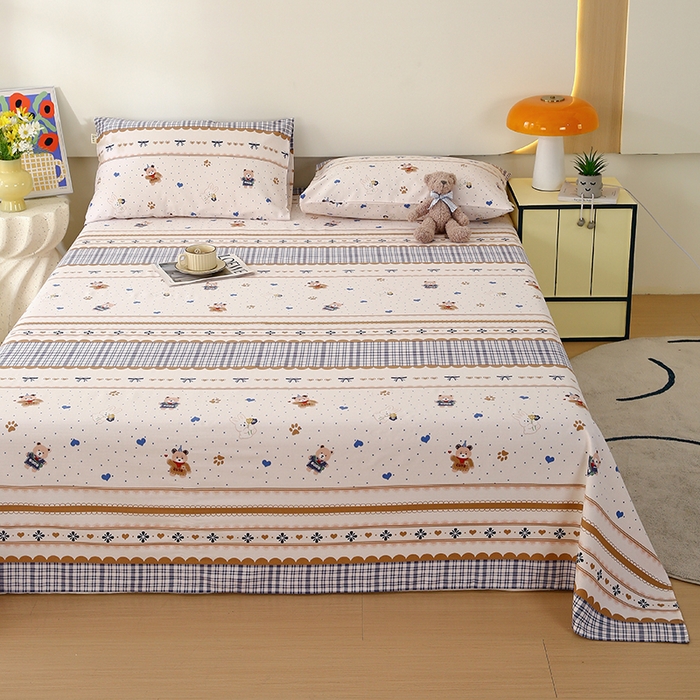 91家纺网 家纺一手货源 找家纺 爱彼家纺 2025夏季新款华夫格全棉纯棉老粗床单凉席席子-系列五 华夫格-童话世界