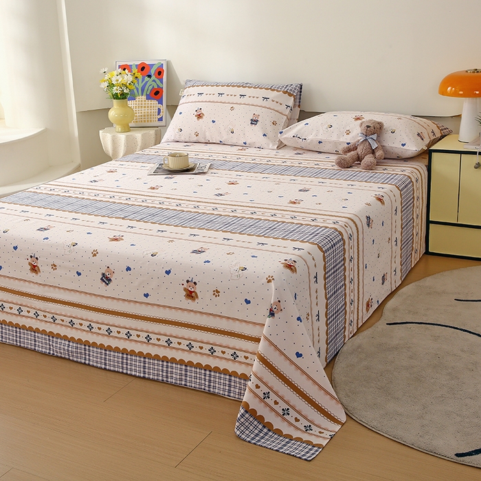 91家纺网 家纺一手货源 找家纺 爱彼家纺 2025夏季新款华夫格全棉纯棉老粗床单凉席席子-系列五 华夫格-童话世界