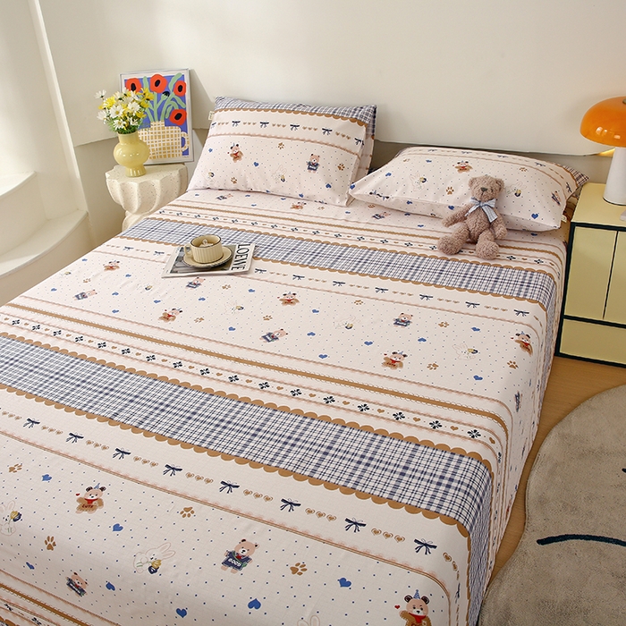 91家纺网 家纺一手货源 找家纺 爱彼家纺 2025夏季新款华夫格全棉纯棉老粗床单凉席席子-系列五 华夫格-童话世界