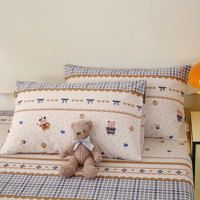 91家纺网 家纺一手货源 找家纺 爱彼家纺 2025夏季新款华夫格全棉纯棉老粗床单凉席席子-系列五 华夫格-童话世界