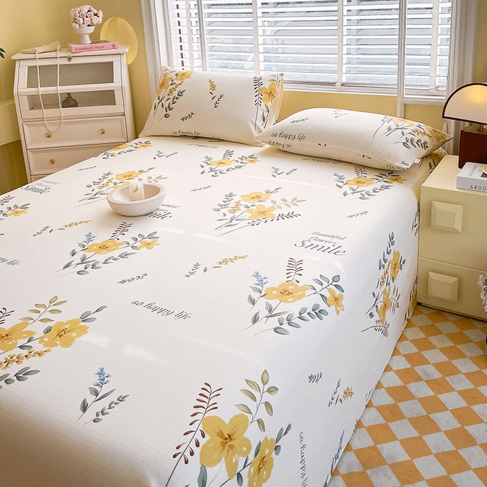 91家纺网 家纺一手货源 找家纺 爱彼家纺 2025夏季新款华夫格全棉纯棉老粗床单凉席席子-系列五 华夫格-休闲时光