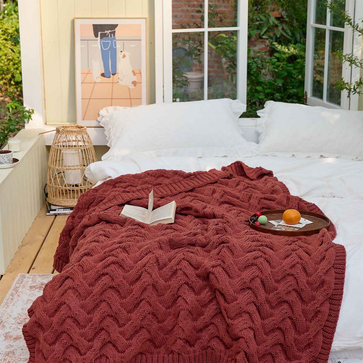 91家纺网 家纺一手货源 找家纺 暖绵绵家纺 2025新款腈纶枕头枕芯-佩诗亚【最低零售价：168元】 佩诗亚-锈红