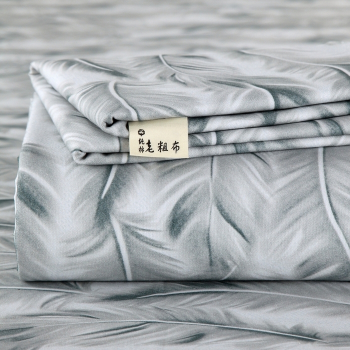 91家纺网 家纺一手货源 找家纺 爱彼家纺 2025夏季新款华夫格全棉纯棉老粗床单凉席席子-系列五 华夫格-羽毛-灰