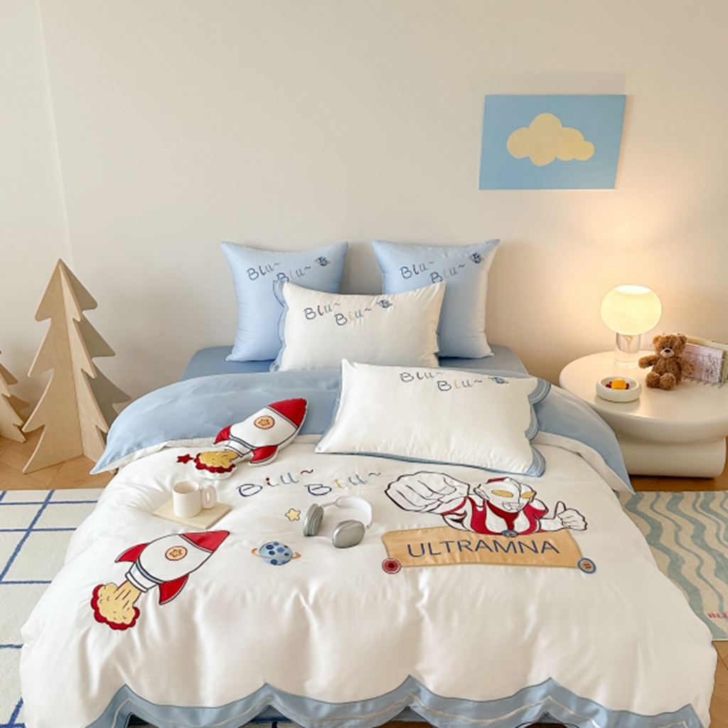 （总）西西家居 2025新款LF60支奥地利兰精天丝四件套-勇敢战士