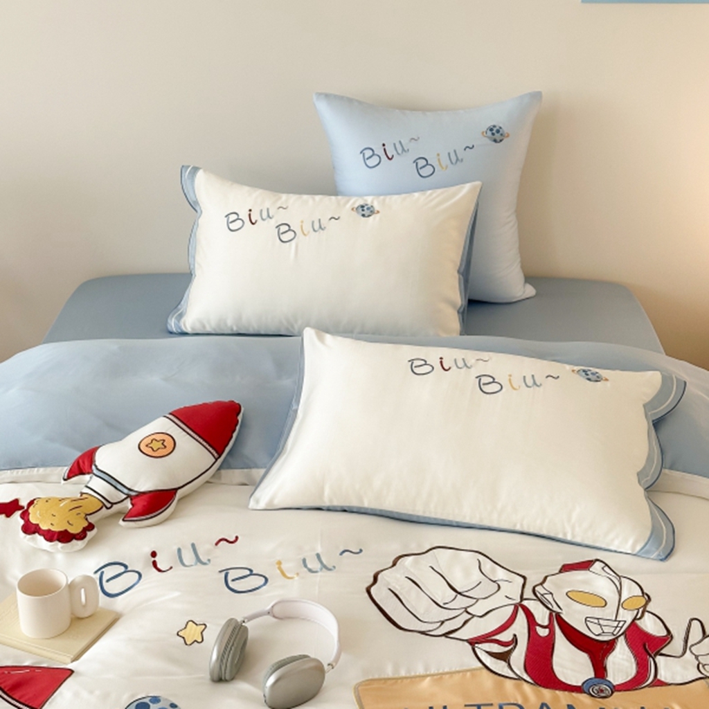 91家纺网 家纺一手货源 找家纺 （总）西西家居 2025新款LF60支奥地利兰精天丝四件套-勇敢战士