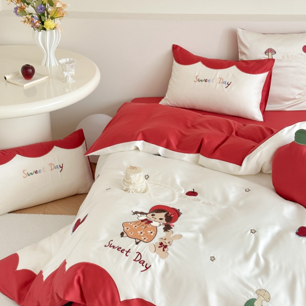 91家纺网 家纺一手货源 找家纺 （总）西西家居 2025新款LF60支奥地利兰精天丝四件套-美美公主