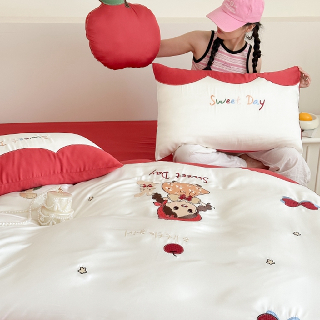 91家纺网 家纺一手货源 找家纺 （总）西西家居 2025新款LF60支奥地利兰精天丝四件套-美美公主