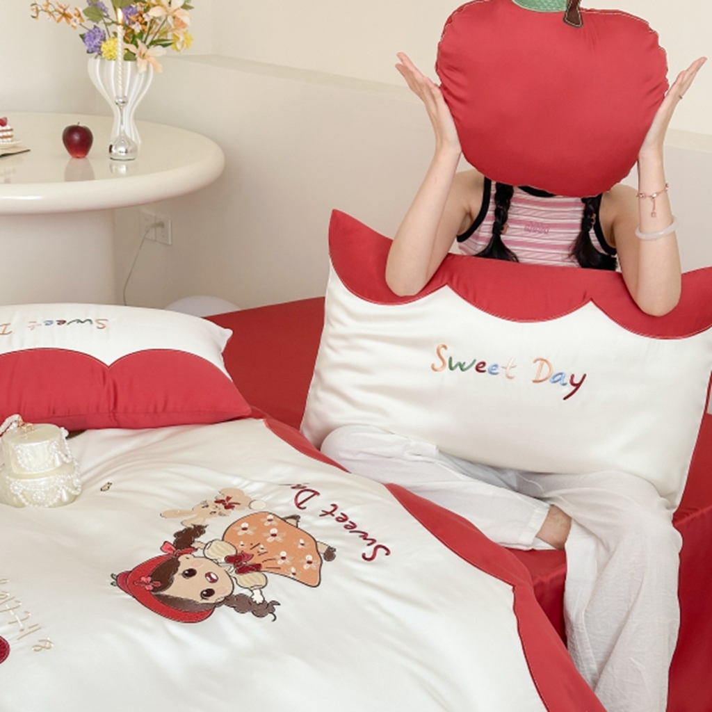 91家纺网 家纺一手货源 找家纺 （总）西西家居 2025新款LF60支奥地利兰精天丝四件套-美美公主