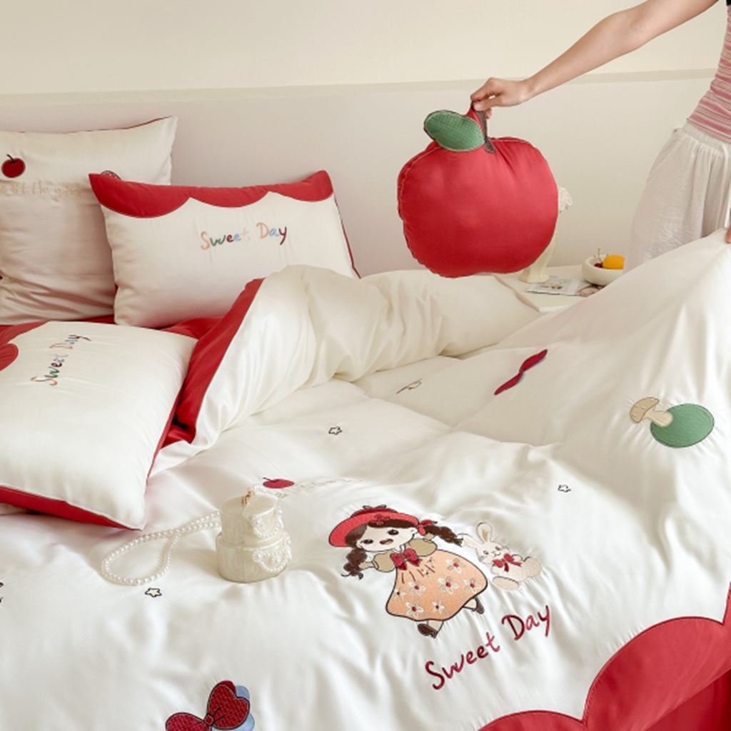 91家纺网 家纺一手货源 找家纺 （总）西西家居 2025新款LF60支奥地利兰精天丝四件套-美美公主