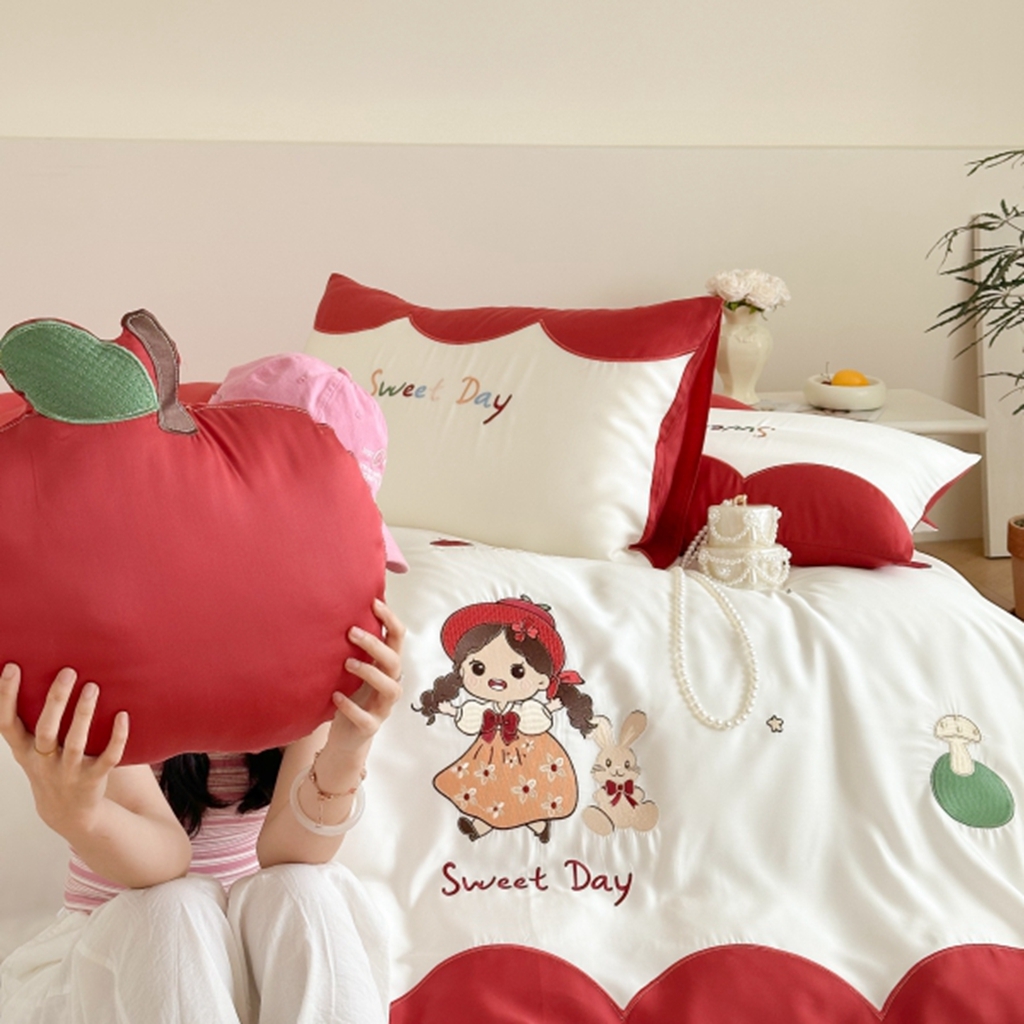 91家纺网 家纺一手货源 找家纺 （总）西西家居 2025新款LF60支奥地利兰精天丝四件套-美美公主