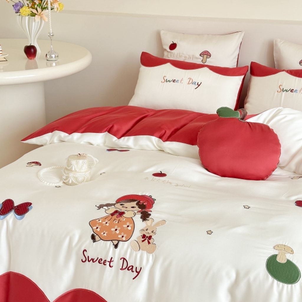 91家纺网 家纺一手货源 找家纺 （总）西西家居 2025新款LF60支奥地利兰精天丝四件套-美美公主