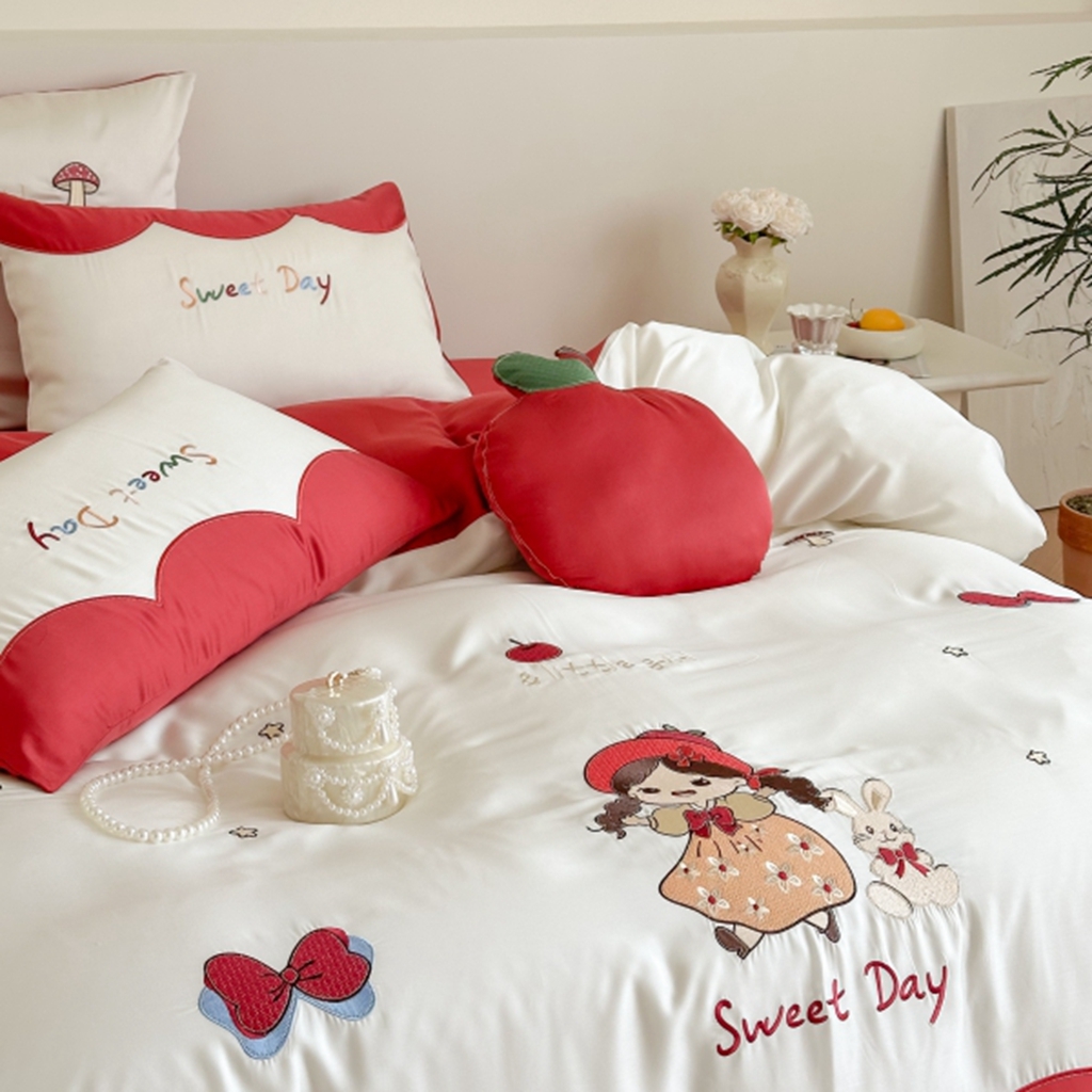 91家纺网 家纺一手货源 找家纺 （总）西西家居 2025新款LF60支奥地利兰精天丝四件套-美美公主