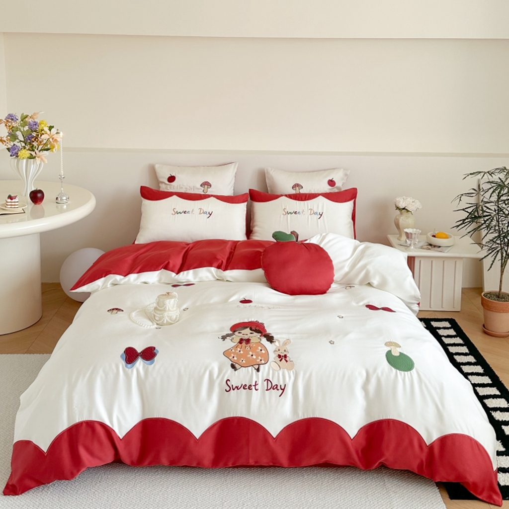 91家纺网 家纺一手货源 找家纺 （总）西西家居 2025新款LF60支奥地利兰精天丝四件套-美美公主