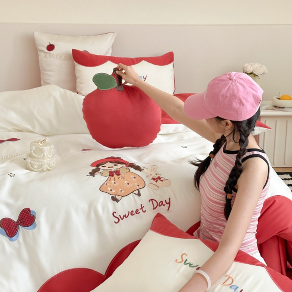 91家纺网 家纺一手货源 找家纺 （总）西西家居 2025新款LF60支奥地利兰精天丝四件套-美美公主