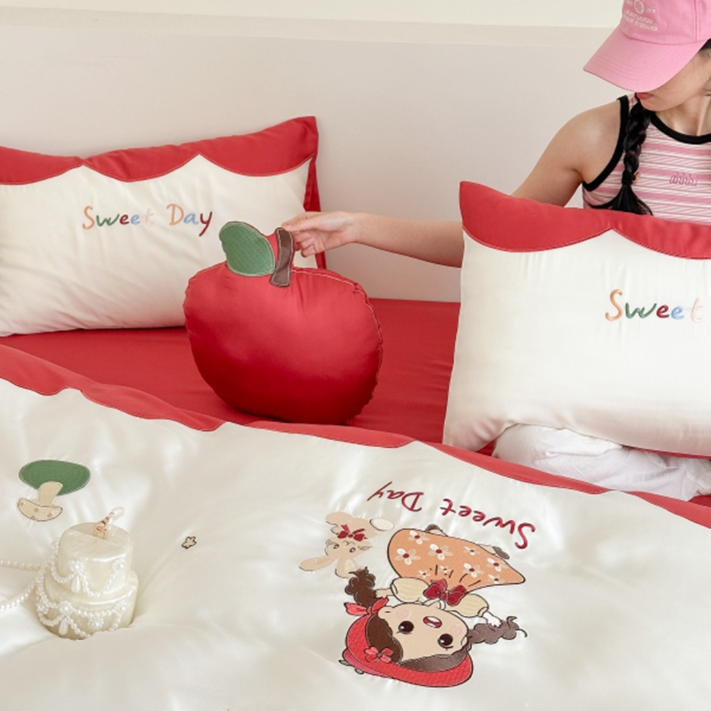 91家纺网 家纺一手货源 找家纺 （总）西西家居 2025新款LF60支奥地利兰精天丝四件套-美美公主