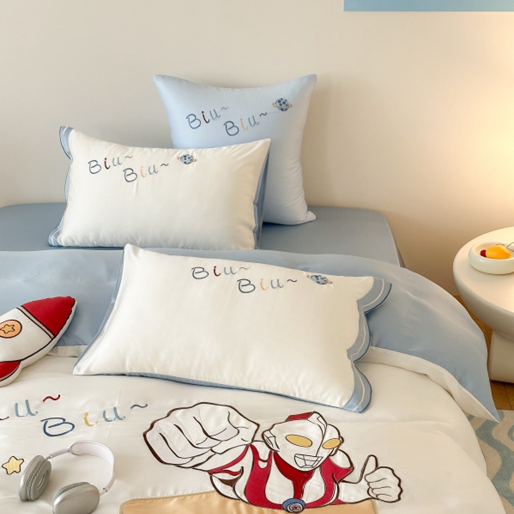 91家纺网 家纺一手货源 找家纺 （总）西西家居 2025新款LF60支奥地利兰精天丝四件套-勇敢战士