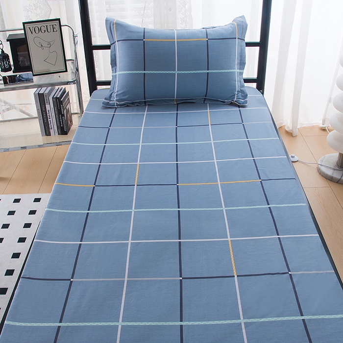 91家纺网 家纺一手货源 找家纺 (总)茗婷 2025新款纯棉学生上下铺床单床笠三件套六件套